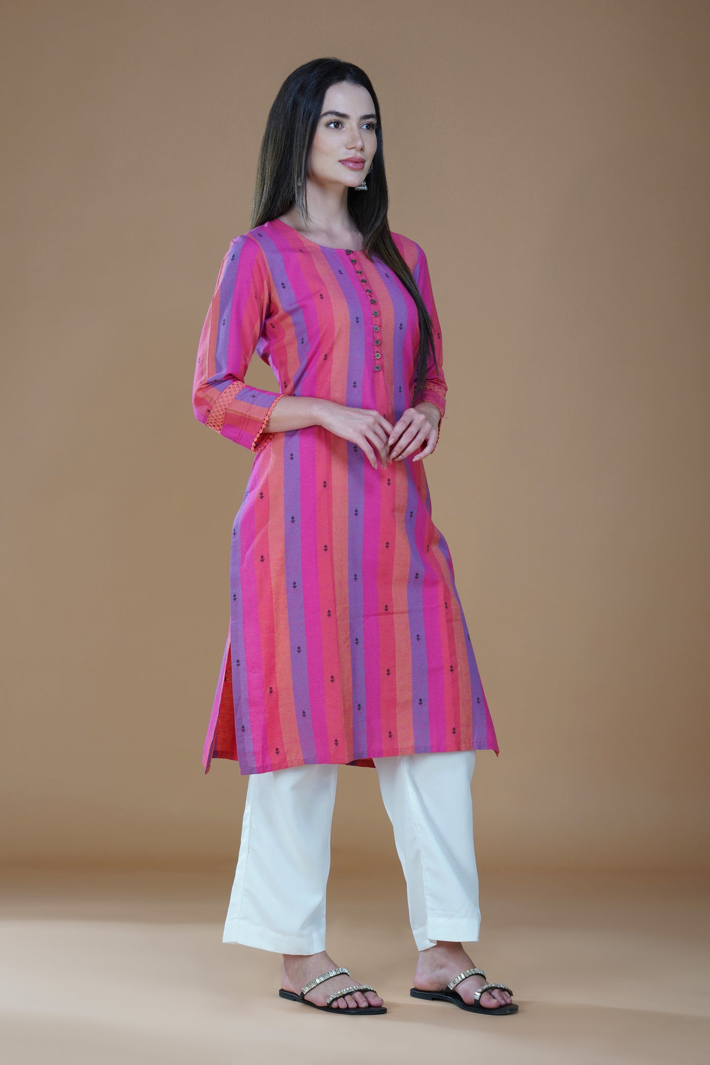 Sunset Charm Cotton Kurta