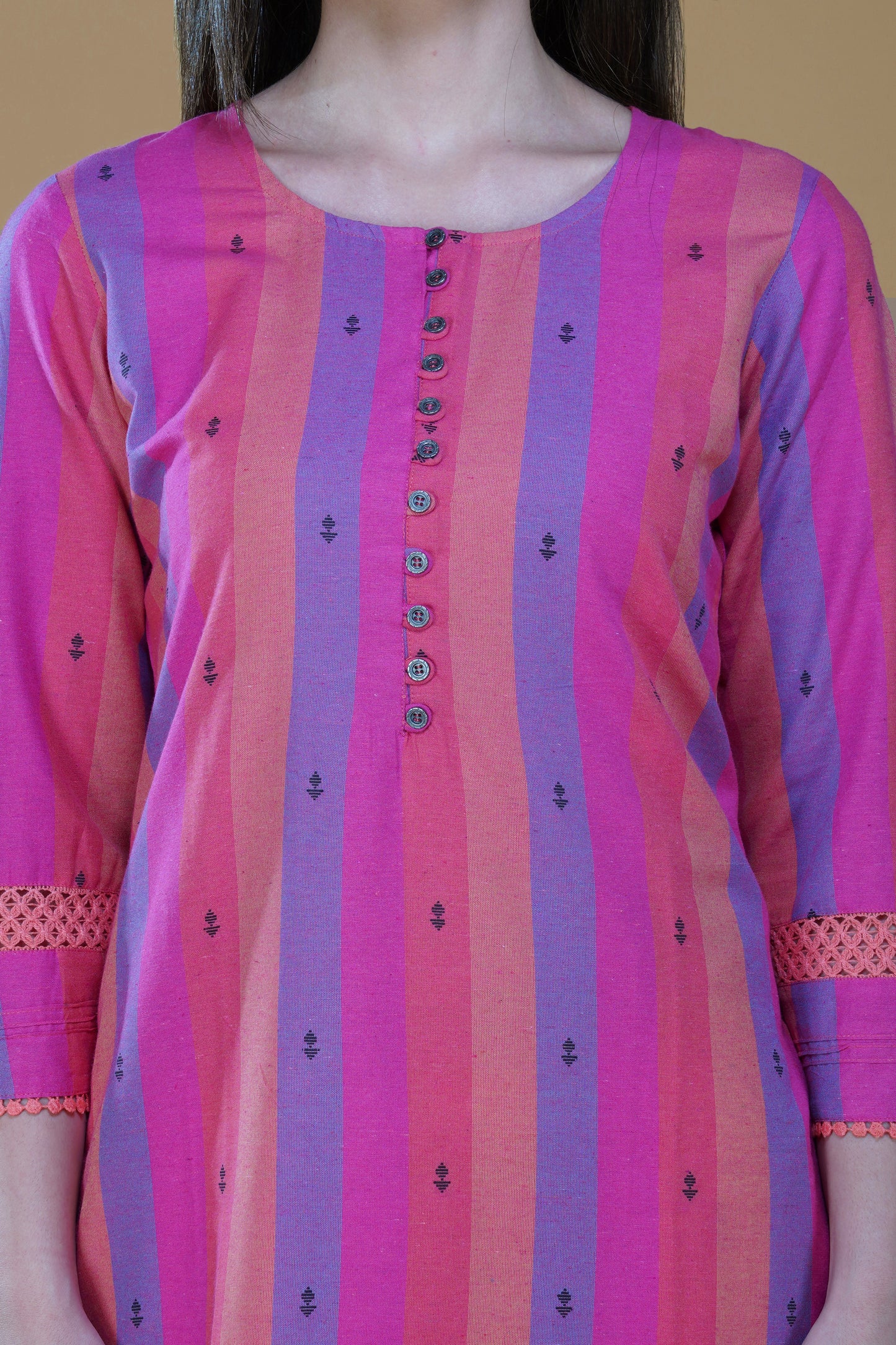 Sunset Charm Cotton Kurta